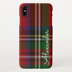 Personalisierter TARTAN Karierter handschriftliche iPhone Hülle