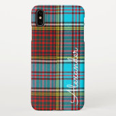 Personalisierter TARTAN Karierter handschriftliche iPhone Hülle (Rückseite)