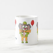 Personalisierter Tasse Elefant Clown Kind (Mittel)