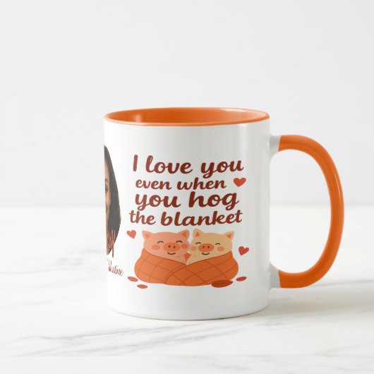 Personalisierter Tasse 'Forever my Valentine' (Rechts)