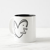 Personalisierter Tasse für Paare mit Namen (Vorderseite Links)