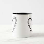 Personalisierter Tasse für Paare mit Namen (Mittel)