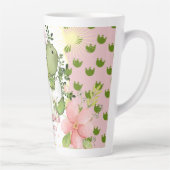 Personalisierter Tasse Geschenk mit rosa Dino-Fußa (Rechts)