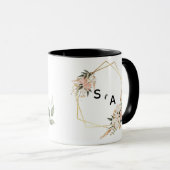 Personalisierter Tasse mit Anfangsbuchstaben des P (VorderseiteRechts)