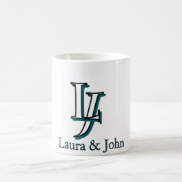 Personalisierter Tasse mit Anfangsbuchstaben für P