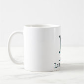 Personalisierter Tasse mit Anfangsbuchstaben für P (Links)