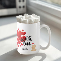 Personalisierter Tasse mit Liebe