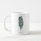 Personalisierter Tasse mit Linolschnitt Botanik Bu (Links)