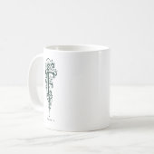 Personalisierter Tasse mit Linolschnitt Botanik Bu (Vorderseite Links)
