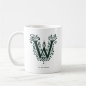 Personalisierter Tasse mit Linolschnitt-Buchstabe (Links)