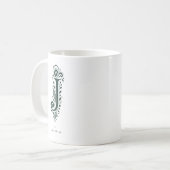 Personalisierter Tasse mit Linolschnitt-Buchstabe (Vorderseite Links)