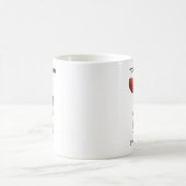 Personalisierter Tasse mit süßem Capybara und Herz (Mittel)