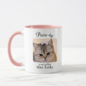 Personalisierter Tasse Purrty Cat (Links)