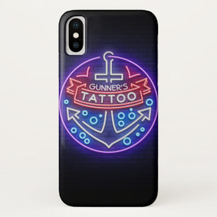 Personalisierter Tattoo Shop Nautical Neonsign Sty Case-Mate iPhone Hülle