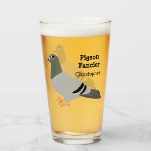 Personalisierter Tauben-Entwurf Glas