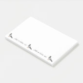 Personalisierter Tauben-Entwurf Post-it Klebezettel (angewinkelt)