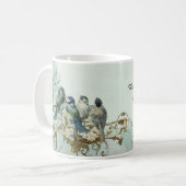 Personalisierter Taubenwirl von verzauberten Waldv Kaffeetasse (Vorderseite Links)