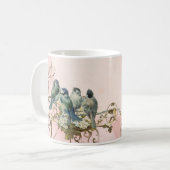 Personalisierter Taubenwirl von verzauberten Waldv Kaffeetasse (Vorderseite Links)