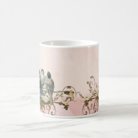 Personalisierter Taubenwirl von verzauberten Waldv Kaffeetasse (Mittel)