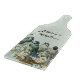 Personalisierter Taubenwirl von verzauberten Waldv Schneidebrett (Ecke)