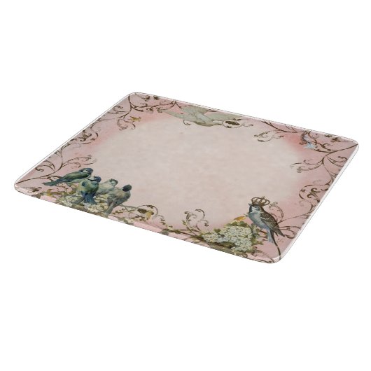 Personalisierter Taubenwirl von verzauberten Waldv Schneidebrett (Ecke)