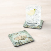 Personalisierter Taubenwirl von verzauberten Waldv Untersetzer (Rechte Seite)