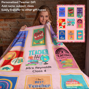 Personalisierter TEACHER-Empfang Vielen Dank Sherpadecke