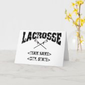 Personalisierter Team City Staat Lacrosse T - Shir Karte (Gelbe Blume)