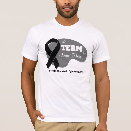 Personalisierter Team-Name - Melanom T-Shirt (Vorderseite)