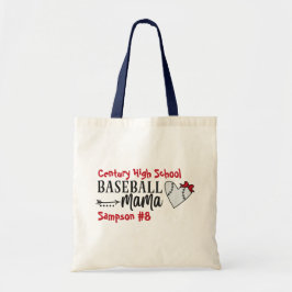 Personalisierter Teamname Baseball Mama Tote Bag Tragetasche
