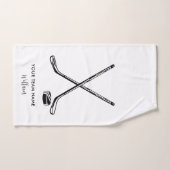 Personalisierter Teamname Eishockey White Custom Handtuch (Handtuch)