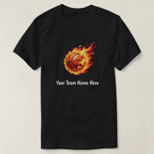 Personalisierter Teamname hier Kinder Basketballsp T-Shirt