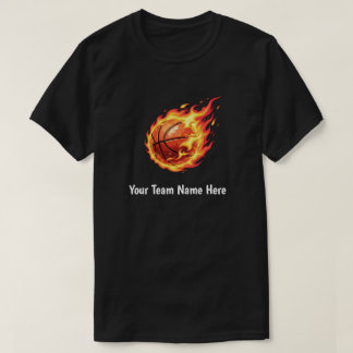 Personalisierter Teamname hier Kinder Basketballsp T-Shirt