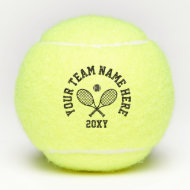 Personalisierter Teamname Tennisbälle