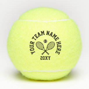 Personalisierter Teamname Tennisbälle