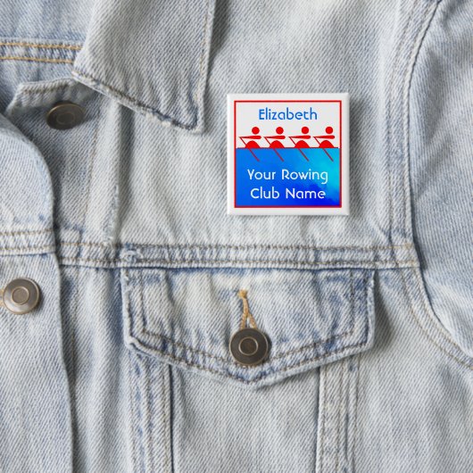 Personalisierter Teamruderclub Button (Beispiel)