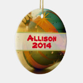 Personalisierter Teardrop Weihnachtsschmuck (Rechts)