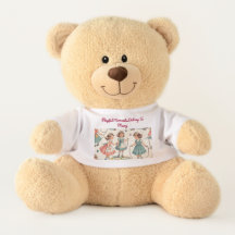 Personalisierter Teddy Bär - Vintage Skipper Girls