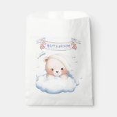 Personalisierter Teddybär 1. Geburtstags-Geschenkt Geschenktütchen (Vorderseite)