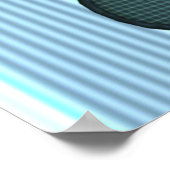 Personalisierter Teddybär aus Kinderzimmer Poster (Ecke)