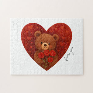 Personalisierter Teddybär für jemanden  Puzzle