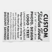 Personalisierter Tee / Küchentücher 16" x 24" (Horizontal)