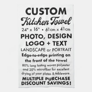 Personalisierter Tee / Küchentücher 16" x 24"