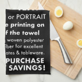 Personalisierter Tee / Küchentücher (Portrait) (Viertel Falte)