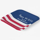 Personalisierter Teller am 4. Juli (Gewinkelt)