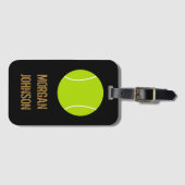 Personalisierter Tennis Ball Gold-Travel-Bug Gepäckanhänger (Vorderseite (Horizontal))