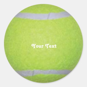 Personalisierter Tennis-Ball Runder Aufkleber