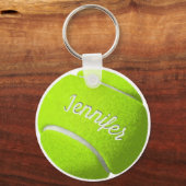 Personalisierter Tennis-Ball-Schlüsselanhänger Schlüsselanhänger (Vorderseite)
