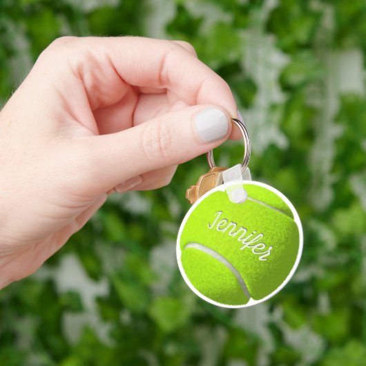 Personalisierter Tennis-Ball-Schlüsselanhänger Schlüsselanhänger (Hand)