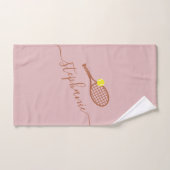 Personalisierter Tennis-Ball-Script-Name Dusty Pin Handtuch (Handtuch)
